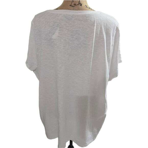 Talbots White Lace Beach Summer Nautical Shirt Plus Size 3X New! - Picture 4 of 7